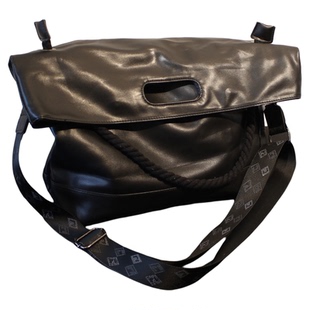 韩版皮质斜挎包慵懒风软皮男士大容量托特包休闲单肩通勤包电脑包