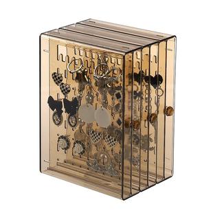 首饰收纳盒高档精致耳环耳钉整理神器项链挂架大容量手饰品置物架