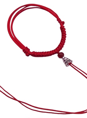 diy可自系免编狗牙挂绳吊坠脚链