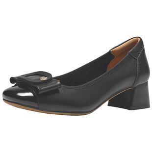 热风粗跟浅口单鞋女鞋2025年夏季新款通勤时尚套脚鞋子百搭高跟鞋