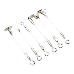 钢丝绳吊码挂画吊牌安全挂钩卡扣锁挂绳不锈钢包塑胶钢丝绳吊绳