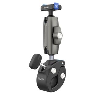 泰迅适配大疆action5pro/4/3金属车管夹磁吸快拆万向车管夹运动相机摩托车自行车骑行固定支架车载配件