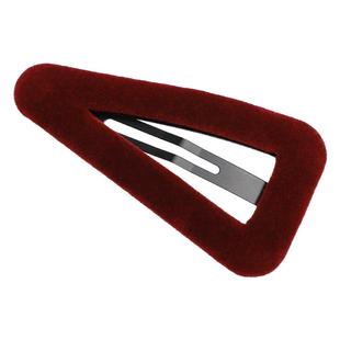 秋冬植绒发夹女高级感大号bb夹发卡侧边刘海夹子头饰时尚碎发边夹