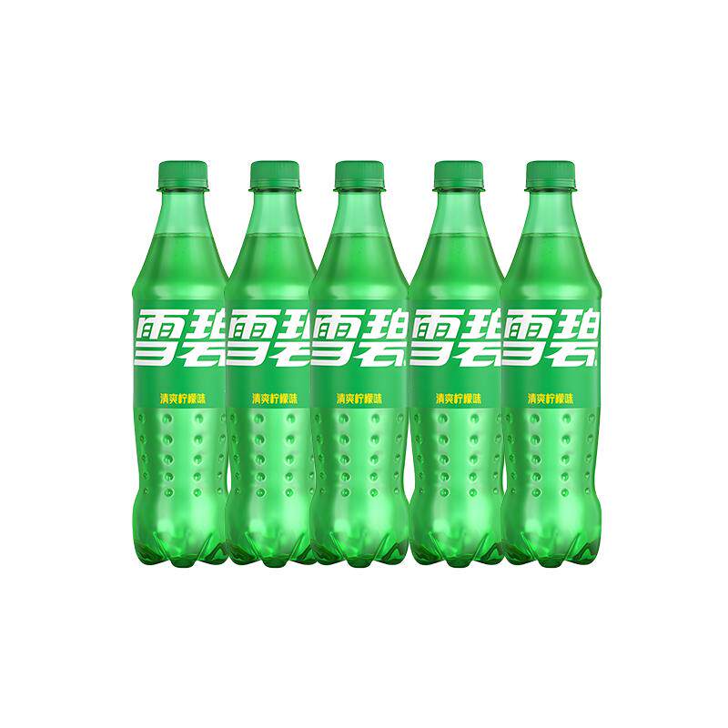 可口可乐柠檬味雪碧500ml*5瓶