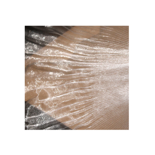 透明荷叶边波浪欧根纱白色大花边立体百褶黑婚纱礼服设计面料辅料