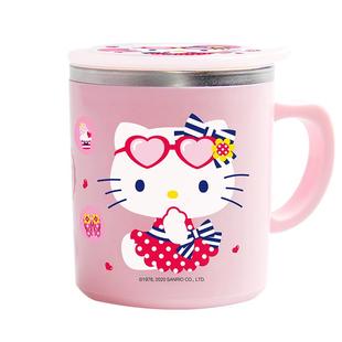 联扣韩国进口儿童不锈钢水杯316刻度杯女童家用幼儿园杯子牛奶杯