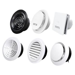 圆形新风系统75出风口百叶格栅装饰盖塑料换风口110通风罩排气帽