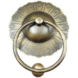 铜拉手仿古大门纯铜拉环老式木门把手中式实木复古门环古建铜配件