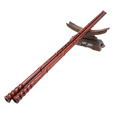 檀韵细管琴箫戈建明制8孔红木箫