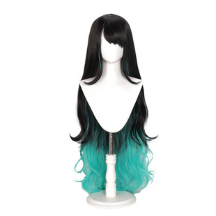 【伽氏工坊】明日方舟夕cos假发仿真头皮渐变色散卷发