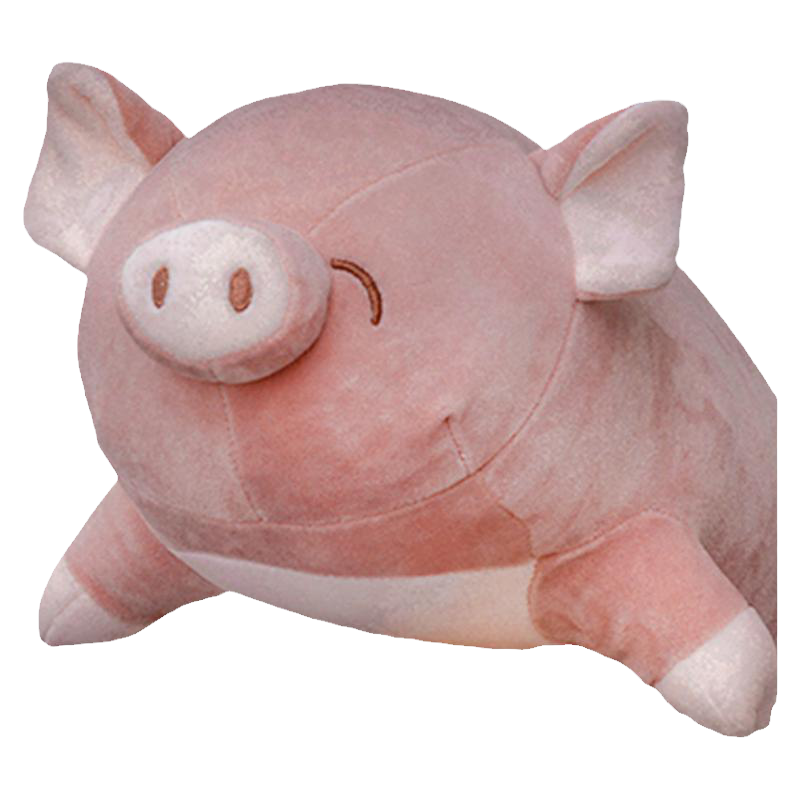 生日礼物女生玩偶趴小猪粉色40cm