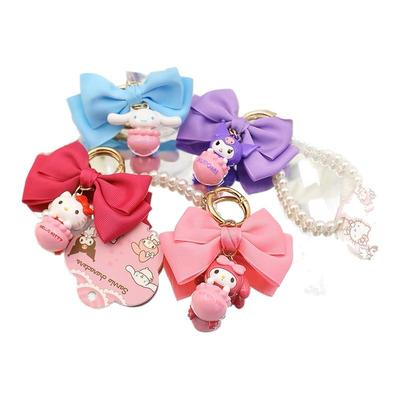 韩国正品三丽鸥小香风挂件HelloKitty凯蒂猫蝴蝶结钥匙扣挂件礼物