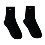 不会丢的袜子 趣味小眼睛中筒袜女日系可爱个性设计感刺绣长袜棉