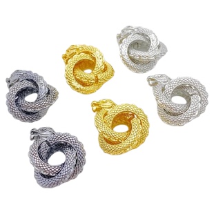 18K包金保色生肖龙缠绕龙环散珠盘龙隔珠手工diy手链饰品材料配件