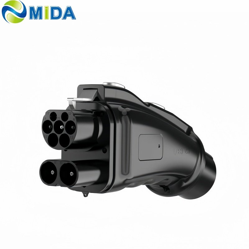 直流快充欧标转日标转换器CCS2 TO CHAdeMO日标转欧标直流转接头