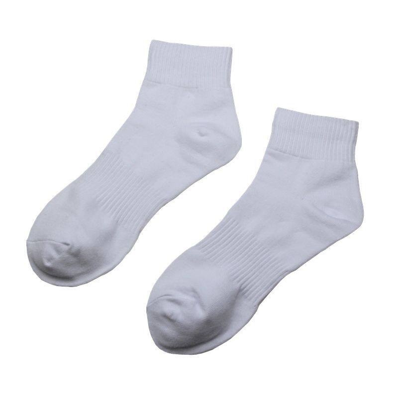 男袜子中筒袜男士短袜吸汗运动透气春秋款女纯白色秋冬季四季棉袜