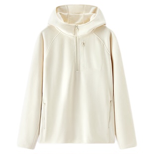 商场同款|森马卫衣男冬季抗静电摇粒绒2025新款户外拼接连帽上衣