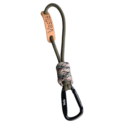 户外登山扣旅行露营背包挂件手机编织挂绳简约皮质高级汽车钥匙扣