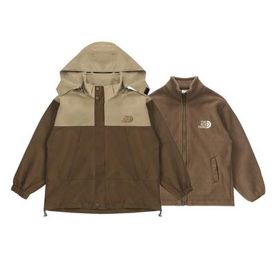 儿童冲锋衣男童外套2025秋冬加棉