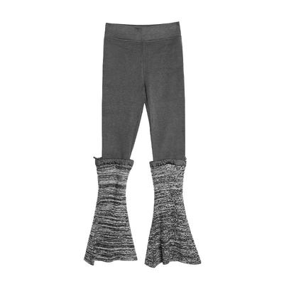 suntomorrow儿童休闲打底裤+袜套2025冬装新款女童中大童加厚长裤