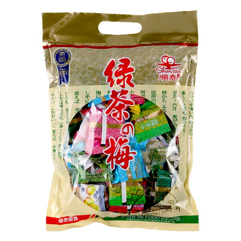 姜明星同款顺丰包邮80年老品牌顺泰绿茶的梅综合口味蜜饯大包装