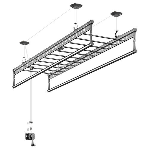 升降晾衣架阳台家用手摇晾衣杆室内手动衣架自动双杆晒衣架顶装凉