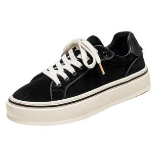 翻毛皮男鞋2025秋季新款潮牌高级感休闲运动小众板鞋平底百搭潮鞋