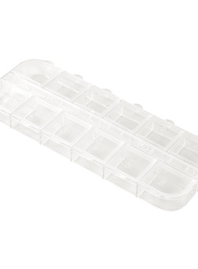 美甲工具盒12格长盒饰品盒干花