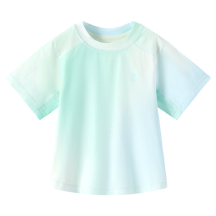 babycare儿童t恤宝宝户外防晒速干衣男童女童凉感短袖婴儿上衣夏