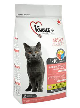 美版进口1st choice益之选室内去毛球配方全价成猫猫粮5.44kg