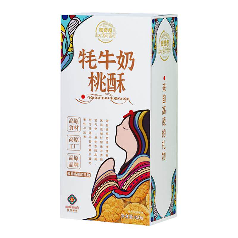 密奇奇牦牛奶桃酥饼干160g/曲奇饼干