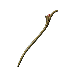 古风发簪木雕簪子盘发神器发钗绿檀木簪子新中式旗袍高级感头饰