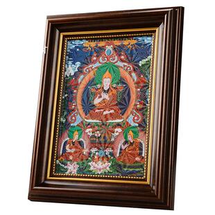 藏村摆件黄财神唐卡装饰画像观音地藏王菩萨唐卡释迦摩尼佛小像框