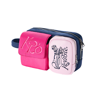 Keypote Golf美式复古高尔夫多功能收纳包女士logo刺绣手提包小包