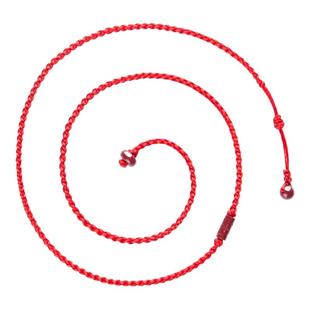 本命年红绳腰链女朱砂路路通保平安红腰带男可调节马年太岁红腰绳