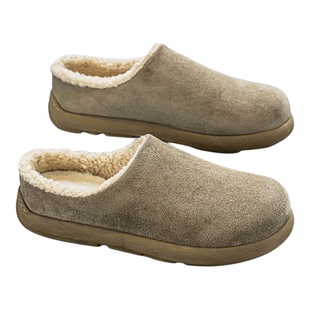 包头勃肯棉拖鞋男款冬季加绒保暖办公室棉鞋外穿防水防滑软底拖鞋