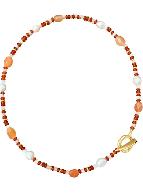 CHICWANG天然彩色宝石串珠项链