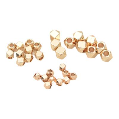 14K包金diy手串项链隔珠散珠