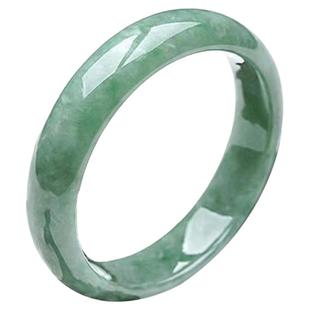 天然缅甸a货真玉手镯子翡翠色玉镯少女浅绿带证书旺夫新中式手镯