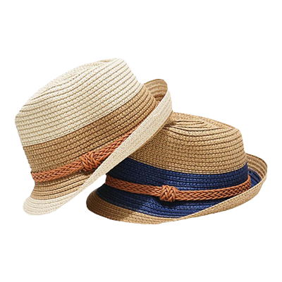 儿童遮阳帽礼帽亲子拼接草帽