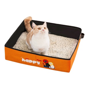 便携式猫砂盆超大号外出可折叠防外溅车载幼猫开放式一次性猫厕所