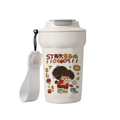 莎头组合孙颖莎王楚钦应援周边水杯明星不锈钢保温杯双饮咖啡杯