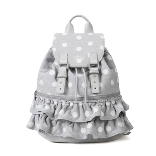 VANWALK手账系列 少女新款裙边波点芭蕾风双肩包出游通勤小众书包