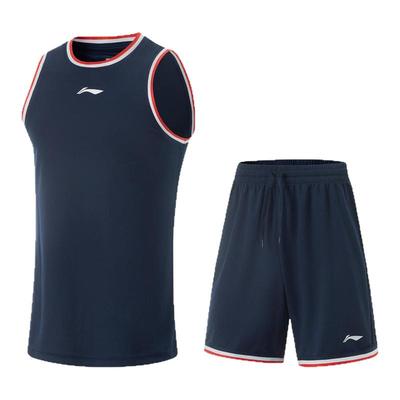 李宁正品男子速干比赛运动套装