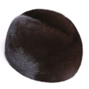 貂皮帽子冬季保暖老年人护耳防寒高档真皮草整纯貂绒水貂帽子男