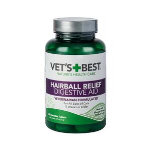 绿十字猫草片VetsBest猫化毛球片化毛膏猫咪专用吐毛球去毛球片
