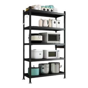 厨房多功能家用置物架落地多层微波炉烤箱放锅具收纳储物柜货架子