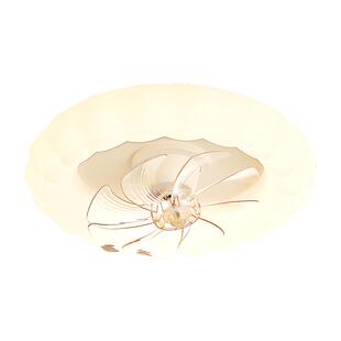 雷士照明摇头风扇灯吊灯奶油风主灯现代简约灯具卧室灯法式客厅灯