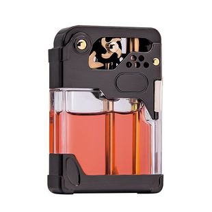 ZORRO佐罗煤油打火机战甲风火轮透明仓一键弹射个性创意刻字礼品