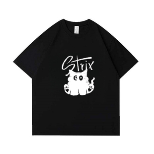 santa三塔同款周边个牌限定短袖T恤夏季纯棉宽松百搭潮流半袖上衣